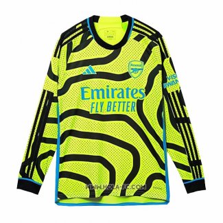 Camiseta Segunda Arsenal 2023-2024 Manga Larga