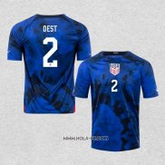 Camiseta Segunda Estados Unidos Jugador Dest 2022