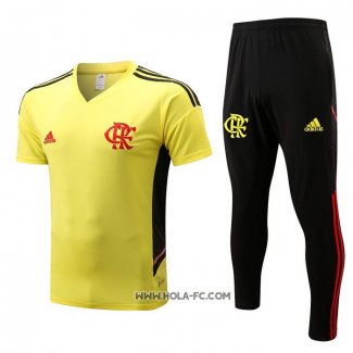 Chandal del Flamengo 2022-2023 Manga Corta Amarillo