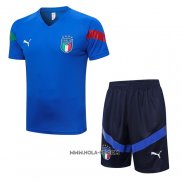 Chandal del Italia 2022-2023 Manga Corta Azul - Pantalon Corto