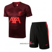 Chandal del Liverpool 2022-2023 Manga Corta Rojo - Pantalon Corto