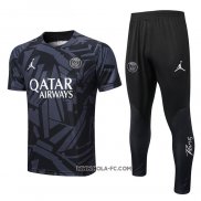 Chandal del Paris Saint-Germain 2022-2023 Manga Corta Gris