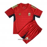 Camiseta Argentina Portero 2022 Nino Rojo