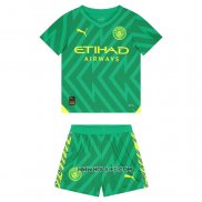 Camiseta Manchester City Portero 2023-2024 Nino Verde