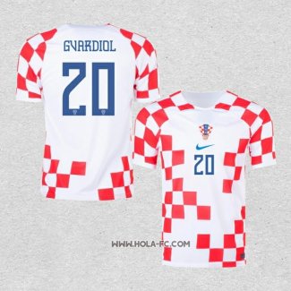 Camiseta Primera Croacia Jugador Gvardiol 2022