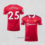 Camiseta Primera Manchester United Jugador Sancho 2022-2023