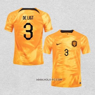 Camiseta Primera Paises Bajos Jugador De Ligt 2022