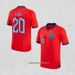 Camiseta Segunda Inglaterra Jugador Foden 2022