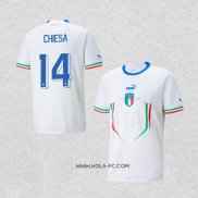 Camiseta Segunda Italia Jugador Chiesa 2022