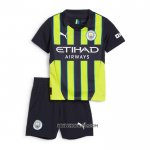 Camiseta Segunda Manchester City 2024-2025 Nino