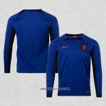Camiseta Segunda Paises Bajos 2022 Manga Larga