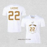 Camiseta Segunda Serbia Jugador Lazovic 2022