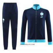 Chandal de Chaqueta del Olympique Marsella 2023-2024 Azul Oscuro