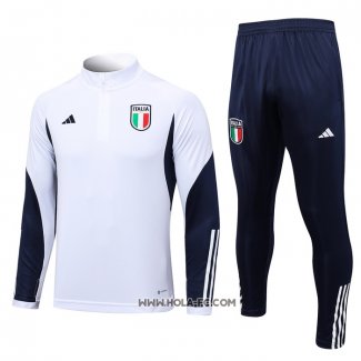 Chandal de Sudadera del Italia 2023-2024 Blanco