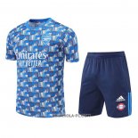 Chandal del Arsenal 2022-2023 Manga Corta Azul - Pantalon Corto