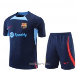 Chandal del Barcelona 2022-2023 Manga Corta Azul - Pantalon Corto