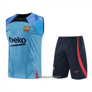 Chandal del Barcelona 2022-2023 Sin Mangas Azul