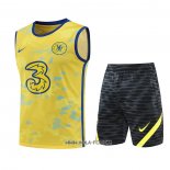 Chandal del Chelsea 2022-2023 Sin Mangas Amarillo