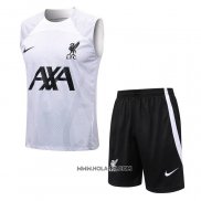 Chandal del Liverpool 2022-2023 Sin Mangas Blanco