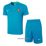 Chandal del Portugal 2024-2025 Manga Corta Verde - Pantalon Corto