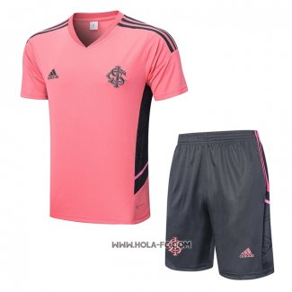 Chandal del SC Internacional 2022-2023 Manga Corta Rosa - Pantalon Corto