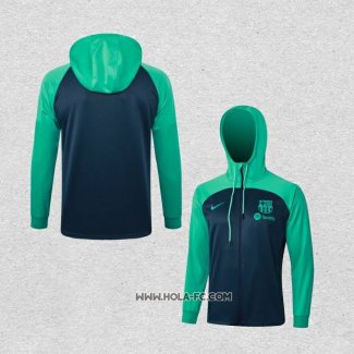 Chaqueta con Capucha del Barcelona 2023-2024 Azul y Verde