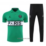 Conjunto Polo del Paris Saint-Germain Jordan 2022-2023 Verde