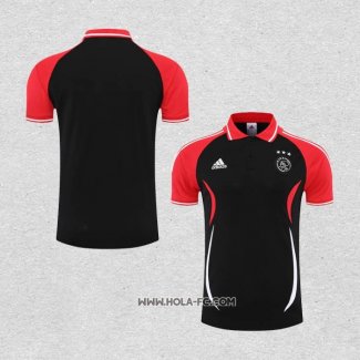 Camiseta Polo del Ajax 2022-2023 Negro y Rojo