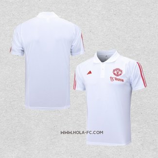 Camiseta Polo del Manchester United 2023-2024 Blanco