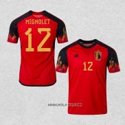 Camiseta Primera Belgica Jugador Mignolet 2022