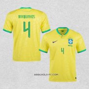 Camiseta Primera Brasil Jugador Marquinhos 2022