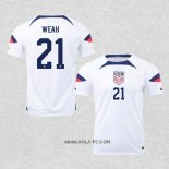 Camiseta Primera Estados Unidos Jugador Weah 2022