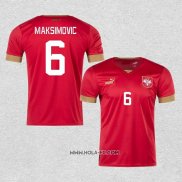 Camiseta Primera Serbia Jugador Maksimovic 2022