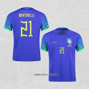 Camiseta Segunda Brasil Jugador Martinelli 2022