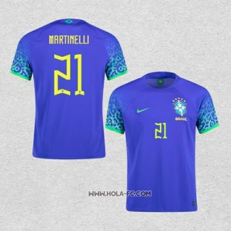 Camiseta Segunda Brasil Jugador Martinelli 2022