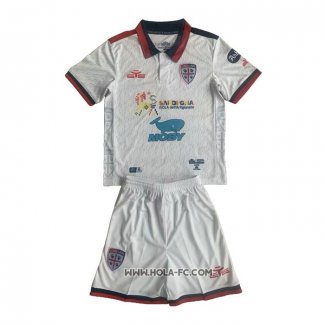 Camiseta Segunda Cagliari Calcio 2023-2024 Nino