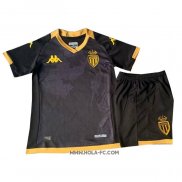 Camiseta Segunda Monaco 2023-2024 Nino