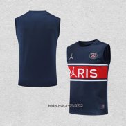 Camiseta de Entrenamiento Paris Saint-Germain 2022-2023 Sin Mangas Azul y Rojo