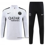 Chandal de Sudadera del Paris Saint-Germain 2023-2024 Nino Blanco