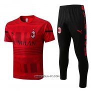 Chandal del AC Milan 2022-2023 Manga Corta Rojo