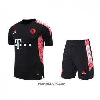 Chandal del Bayern Munich 2022-2023 Manga Corta Negro - Pantalon Corto