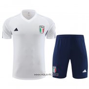 Chandal del Italia 2023-2024 Manga Corta Blanco - Pantalon Corto