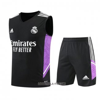 Chandal del Real Madrid 2022-2023 Sin Mangas Negro