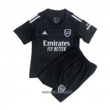 Camiseta Arsenal Portero 2023-2024 Nino Negro