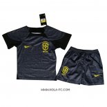 Camiseta Brasil Portero 2022 Nino Negro