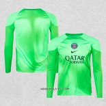 Camiseta Paris Saint-Germain Portero 2022-2023 Manga Larga Verde