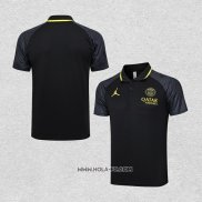 Camiseta Polo del Paris Saint-Germain Jordan 2023-2024 Negro