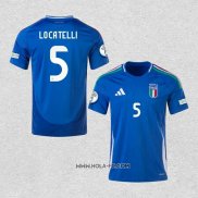 Camiseta Primera Italia Jugador Locatelli 2024-2025