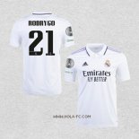 Camiseta Primera Real Madrid Jugador Rodrygo 2022-2023
