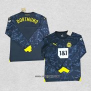 Camiseta Segunda Borussia Dortmund 2023-2024 Manga Larga